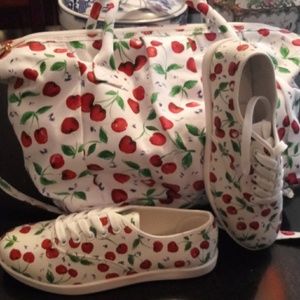 Canvas Bag and Tennis Shoes. Avon. Set.